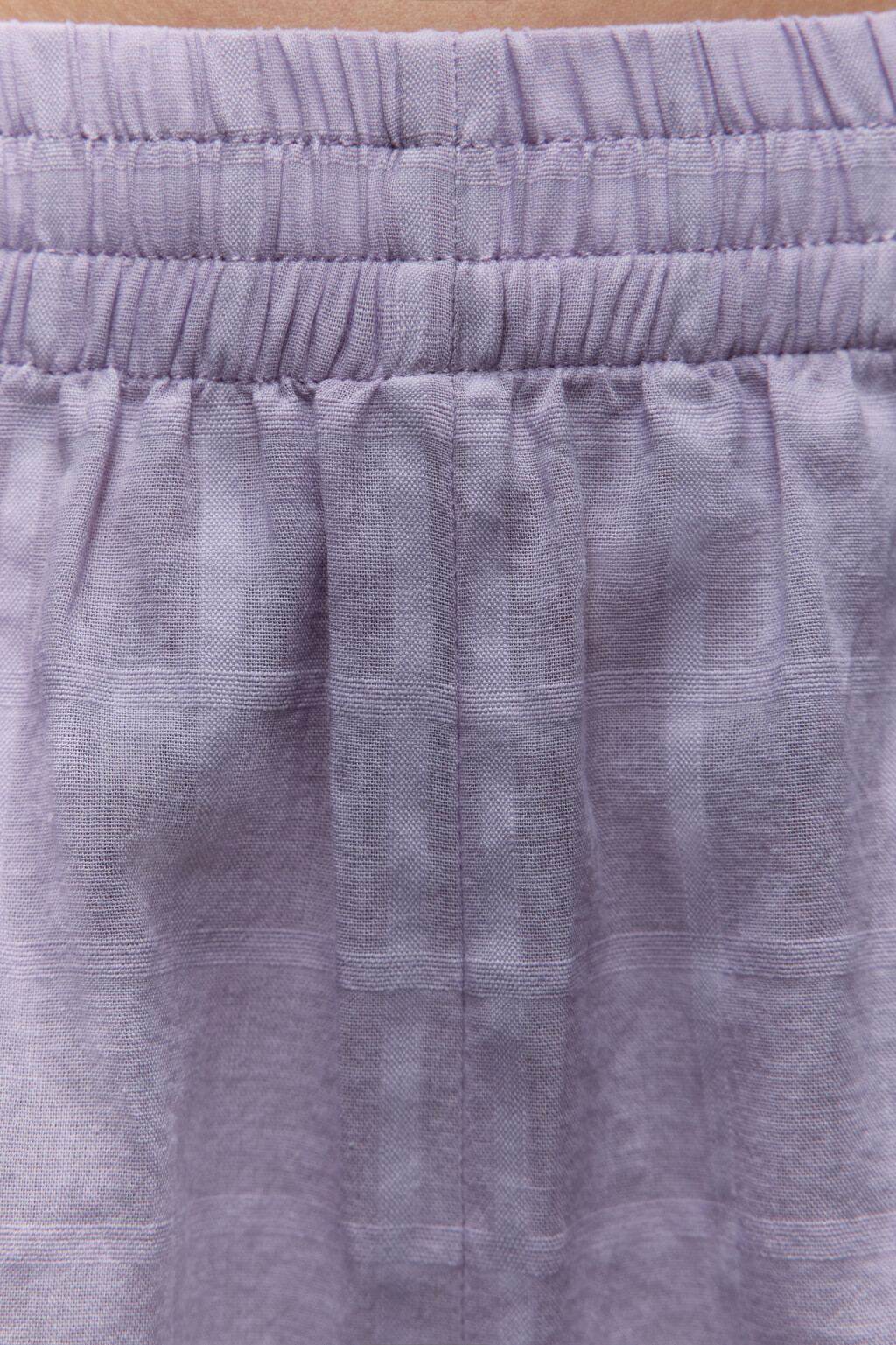 Шорты домашние хлопковые с поясом-резинкой - цвет сиреневый - 6