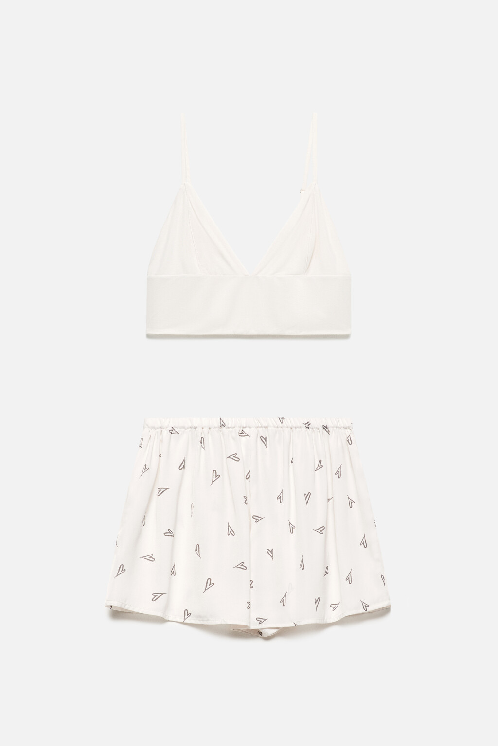 Комплект домашний из топа и шортов - цвет бежевый - 8