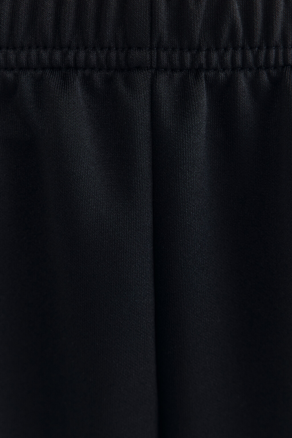 Брюки широкие трикотажные с лампасами - цвет черный - 6