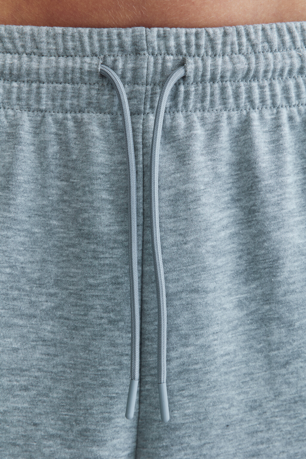 Брюки-джоггеры из футера с высокой посадкой - цвет серый - 6