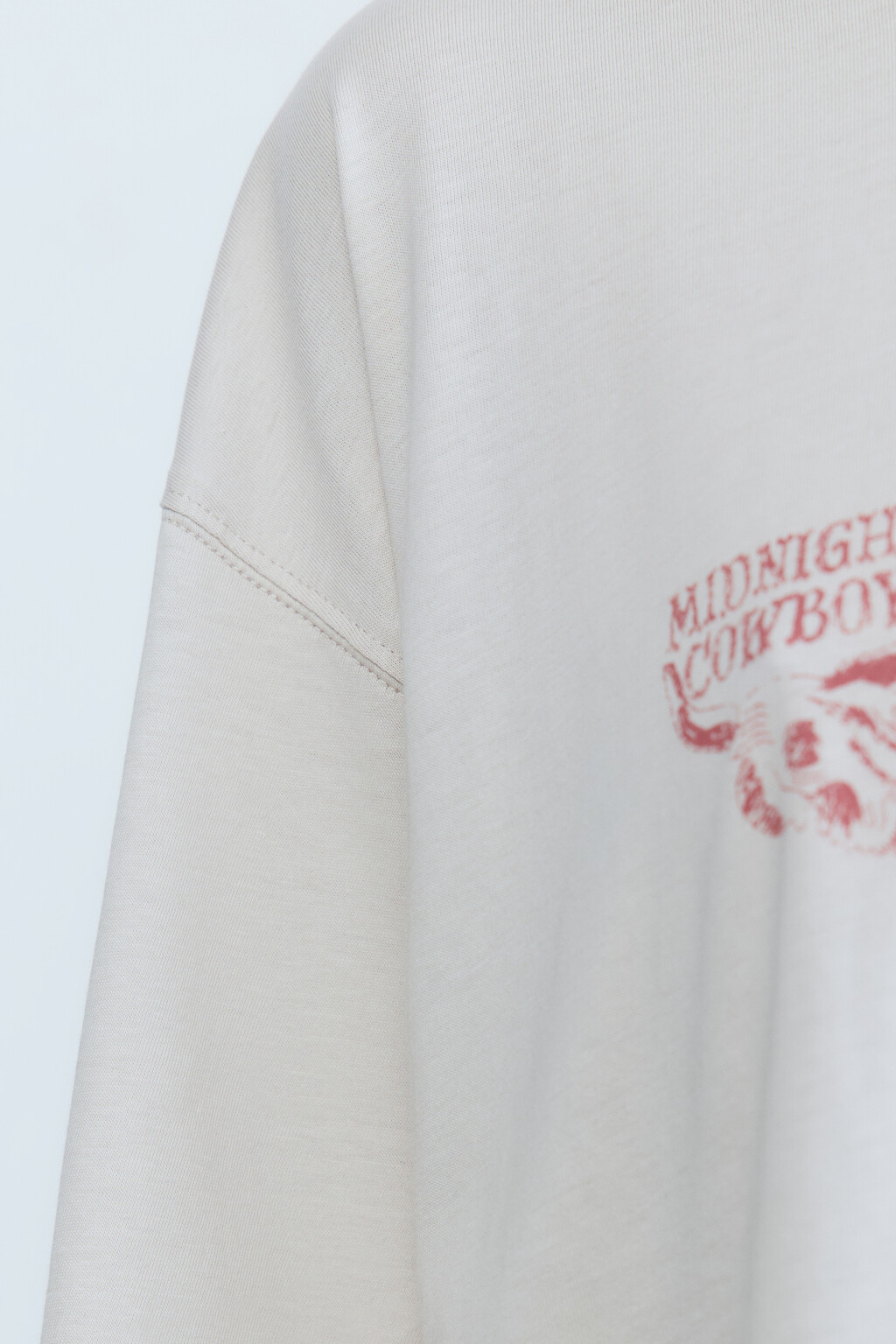 Футболка oversize с принтом в стиле Wild West - цвет серый - 7
