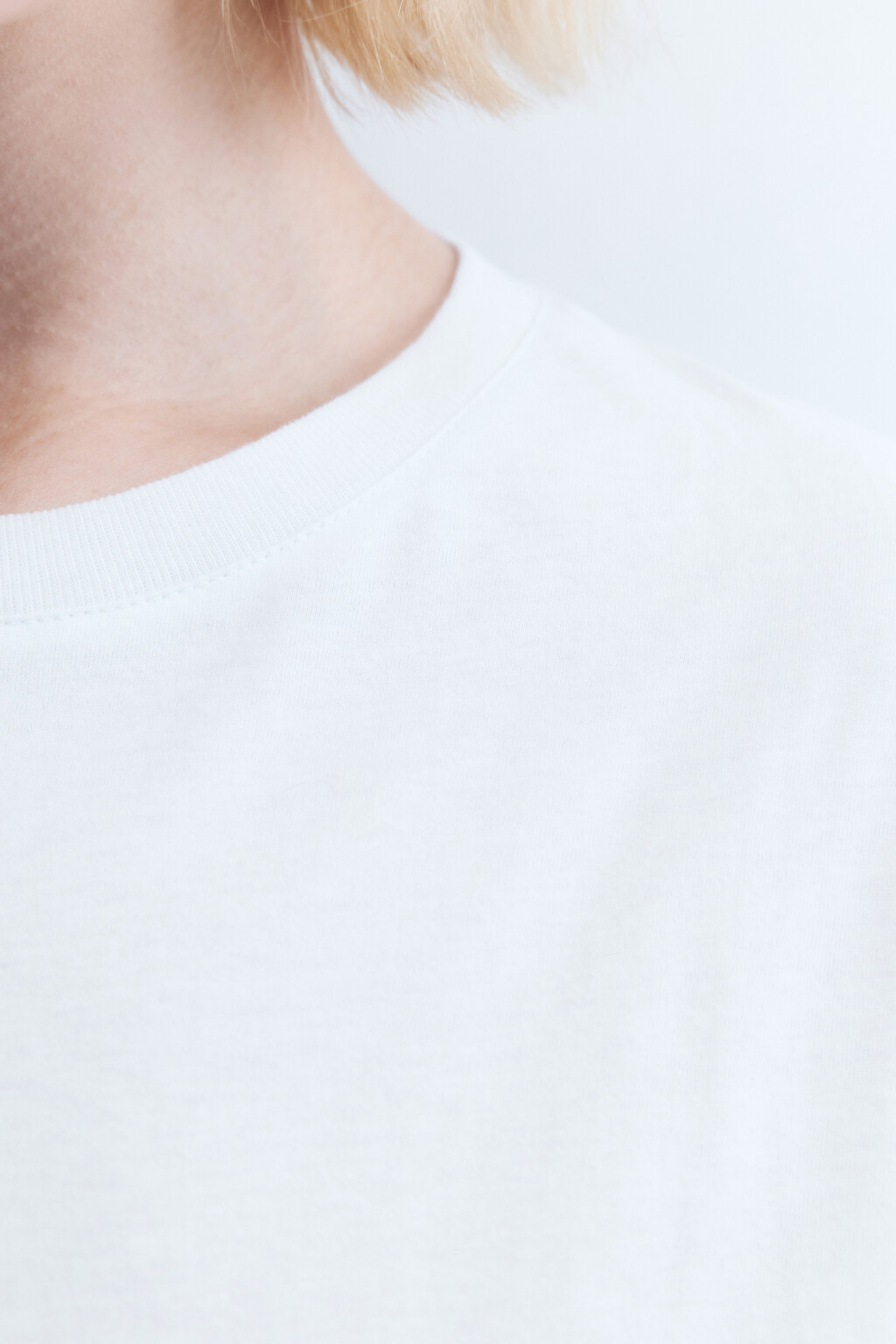 Футболка oversize хлопковая базовая - цвет белый - 6