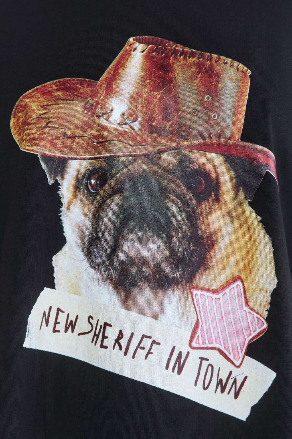 Футболка oversize хлопковая с принтом - цвет черный - 7