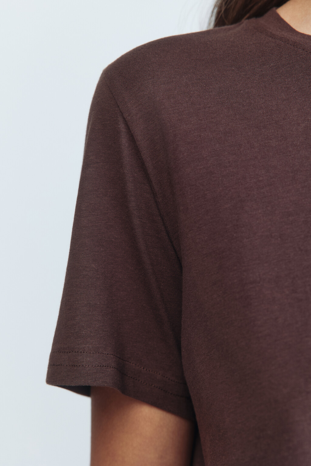 Футболка хлопковая базовая - цвет бежевый - 7