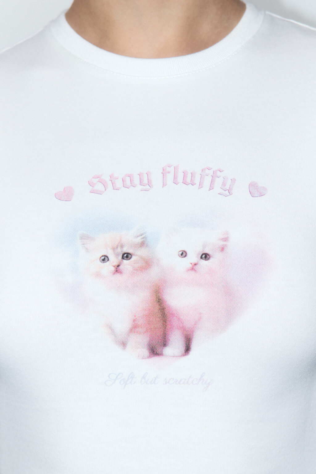 Футболка-топ облегающая с принтом - цвет белый - 6