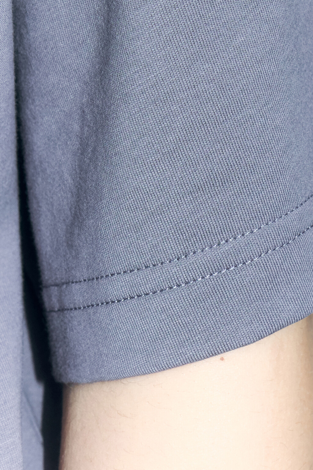 Футболка oversize хлопковая с принтом - цвет серый - 7