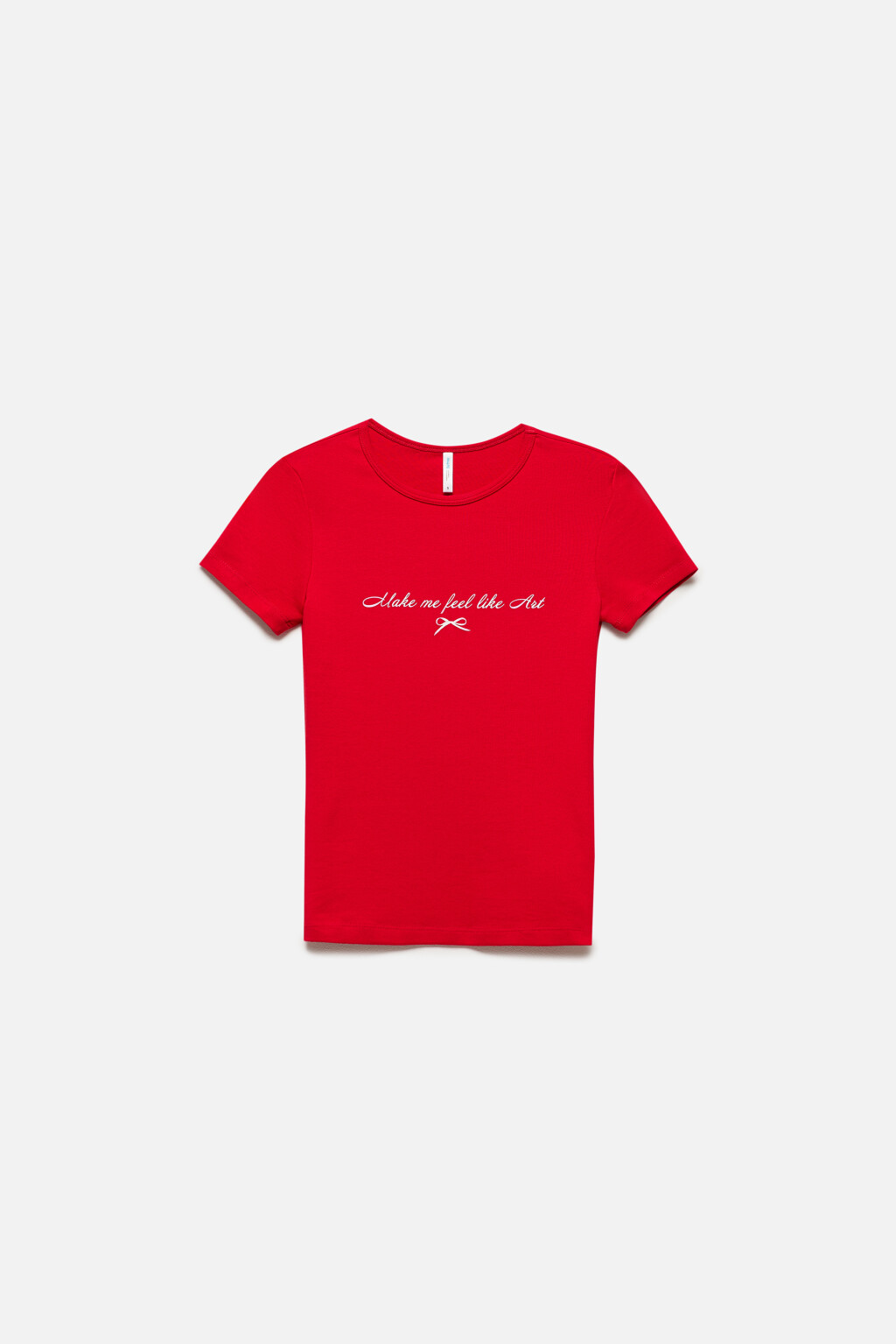 Футболка облегающая с принтом - цвет красный - 7