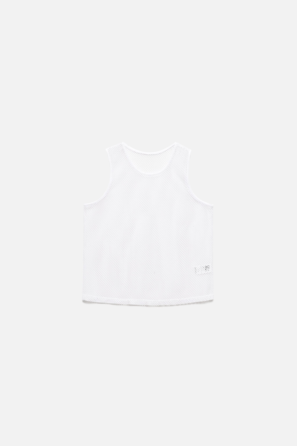 Майка свободная из сетки - цвет белый - 8
