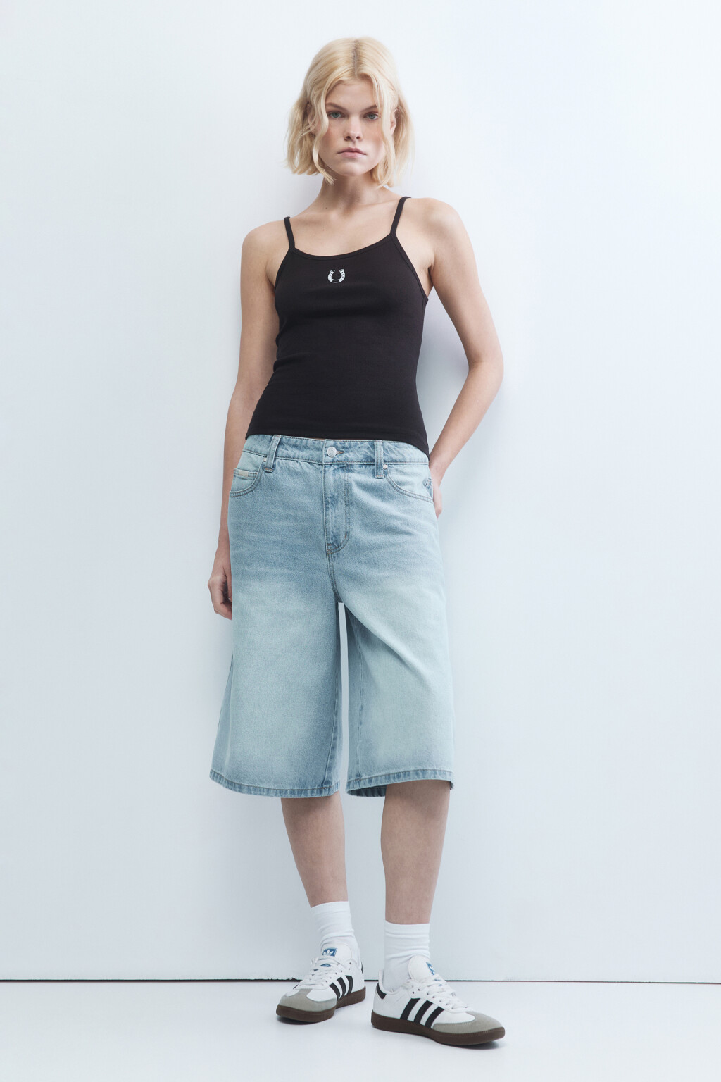 Майка-топ на бретельках с принтом - цвет черный - 5