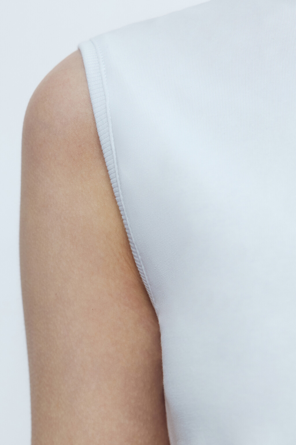 Майка хлопковая свободная - цвет белый - 7