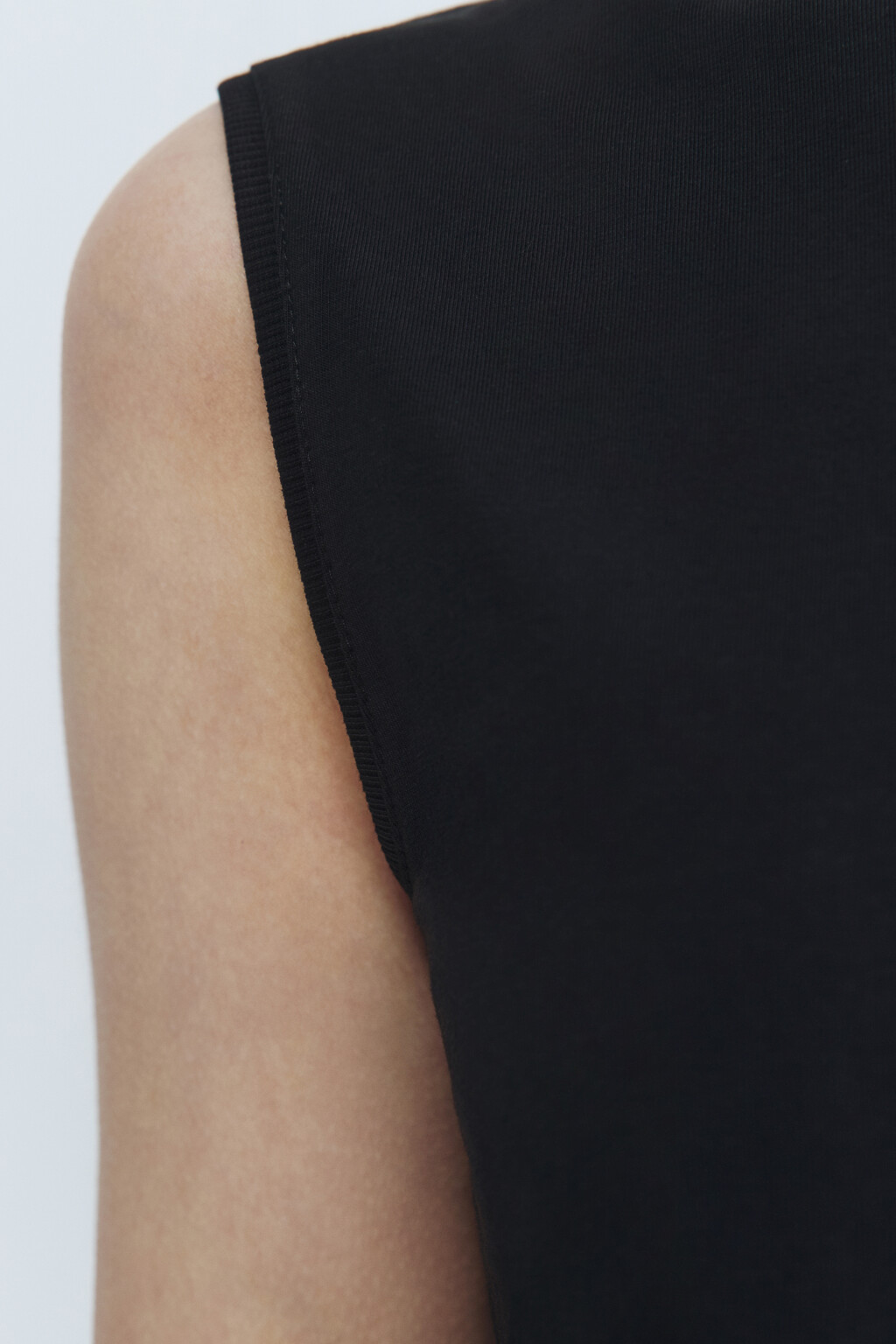 Майка хлопковая свободная - цвет черный - 7