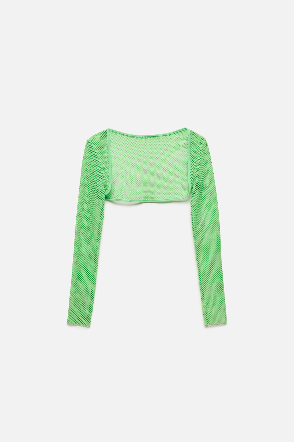 Болеро короткое из сетки - цвет зеленый - 8