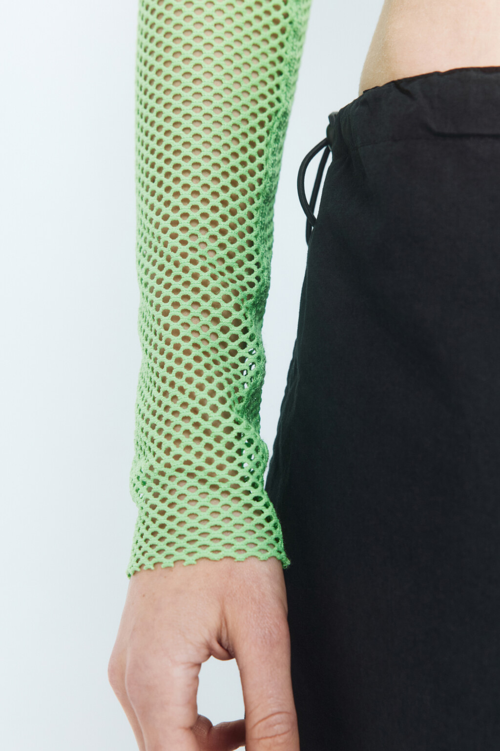 Болеро короткое из сетки - цвет зеленый - 7