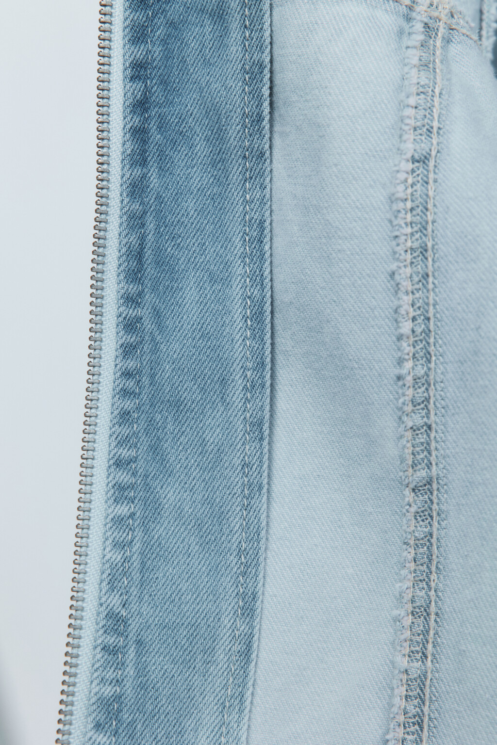 Куртка джинсовая укороченная на молнии - цвет голубой - 8