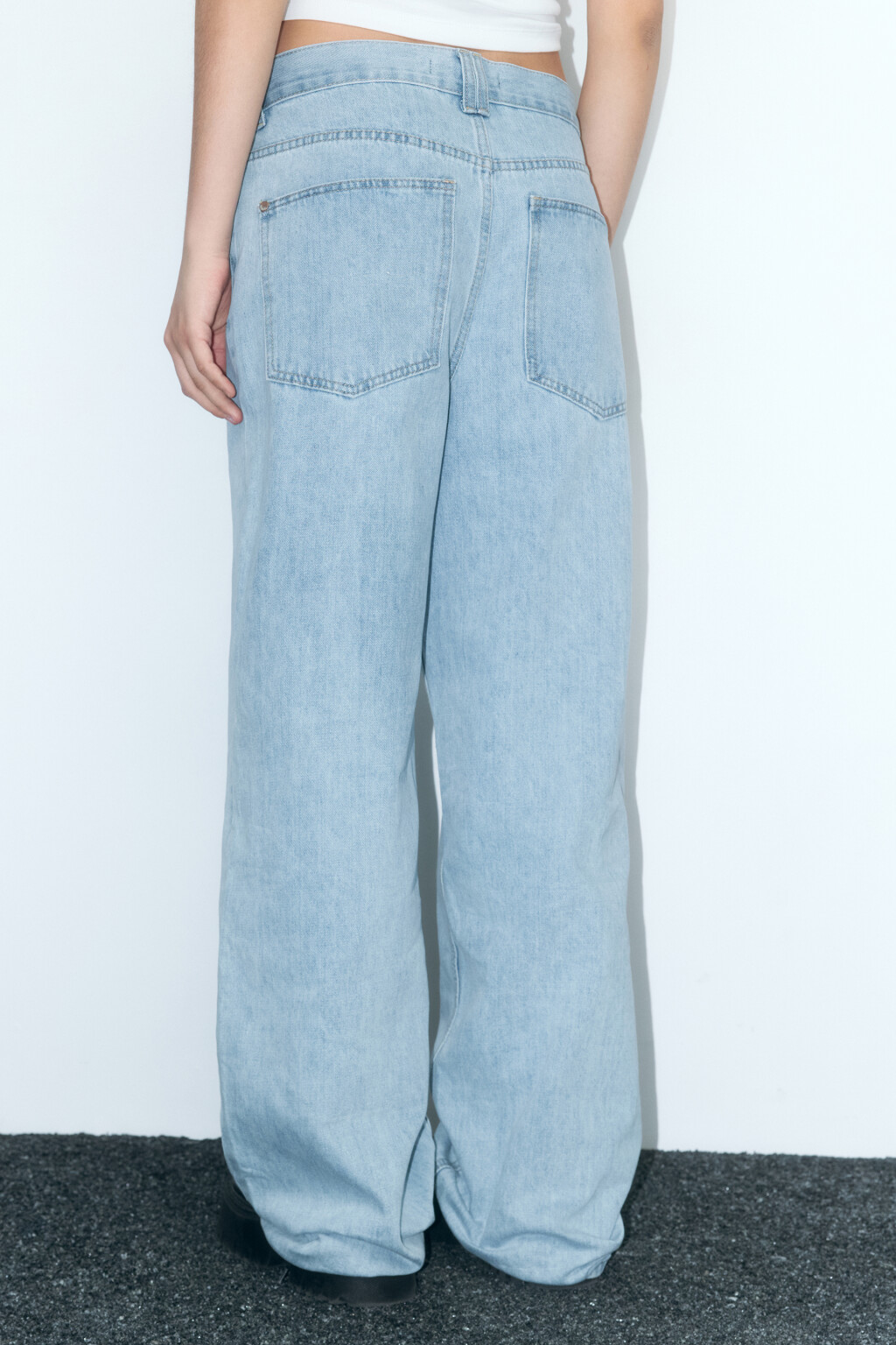 Джинсы baggy fit со средней посадкой - цвет голубой - 5