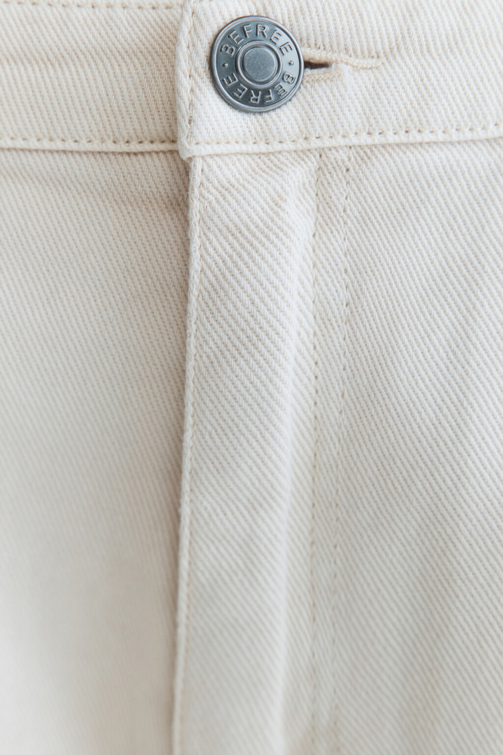 Брюки baggy fit широкие из твила - цвет бежевый - 6