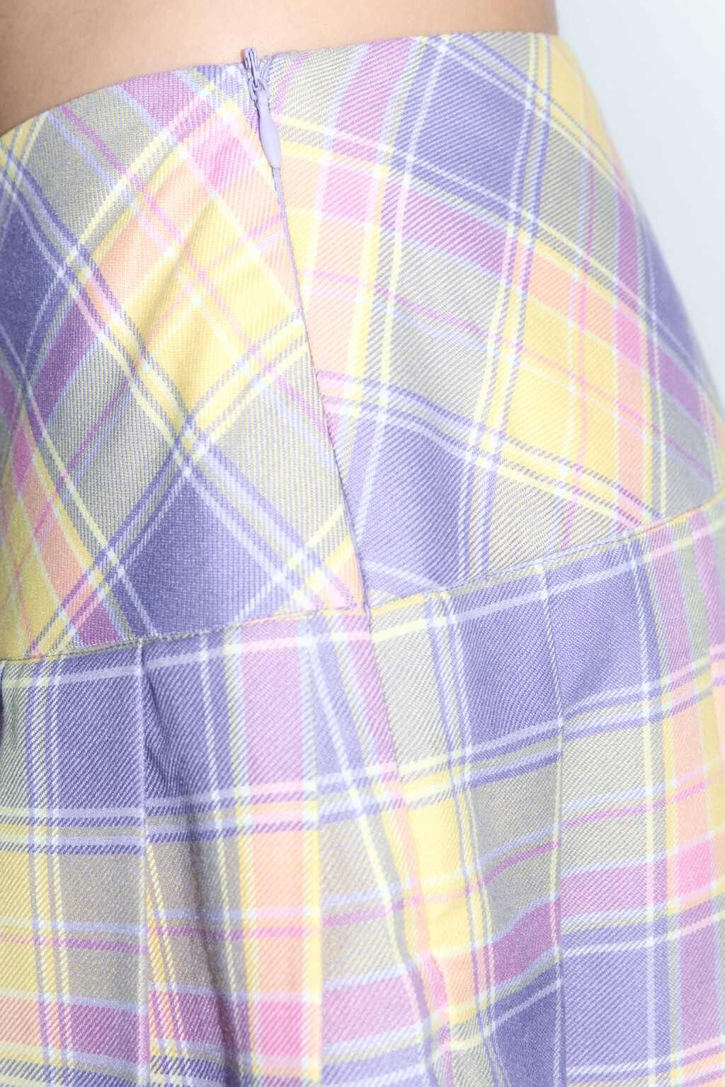 Юбка мини плиссированная в клетку - цвет мультиколор - 7