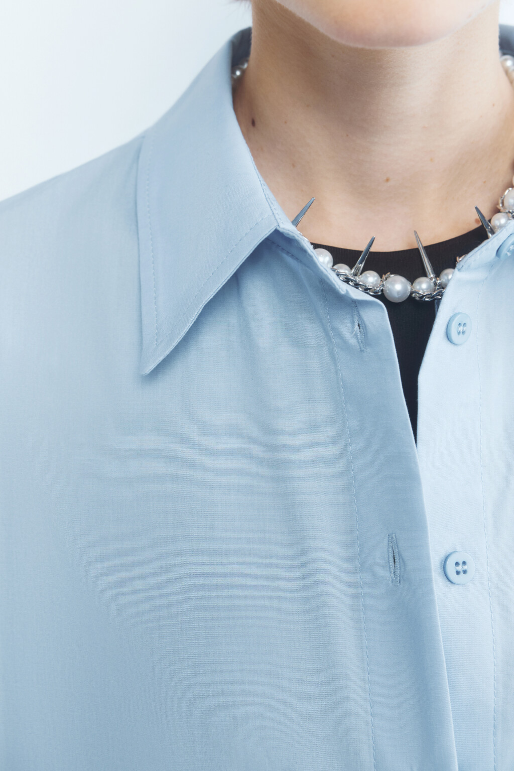 Рубашка с короткими рукавами и принтом - цвет голубой - 7