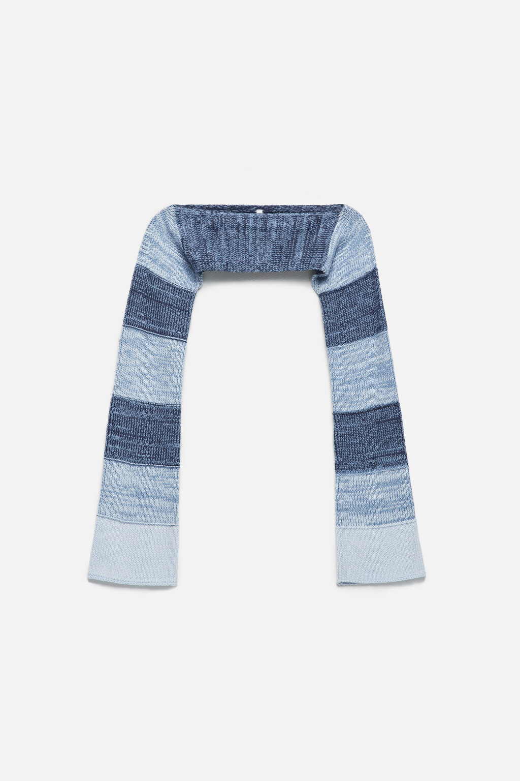 Болеро вязаное с длинными рукавами - цвет голубой - 9