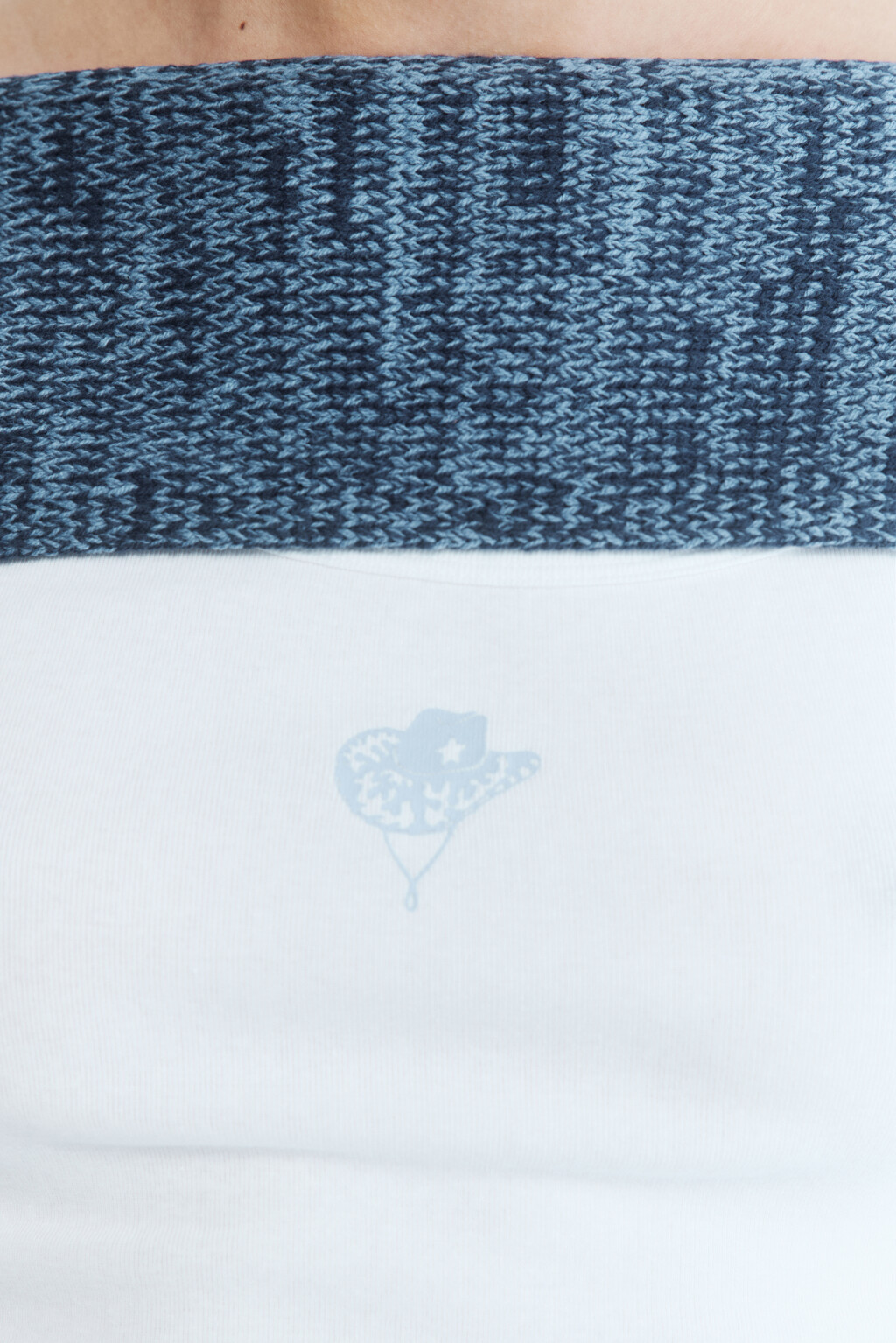 Болеро вязаное с длинными рукавами - цвет голубой - 6