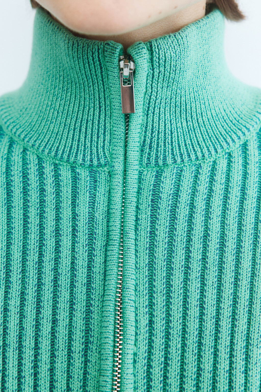 Кардиган на молнии градиентный - цвет синий - 6