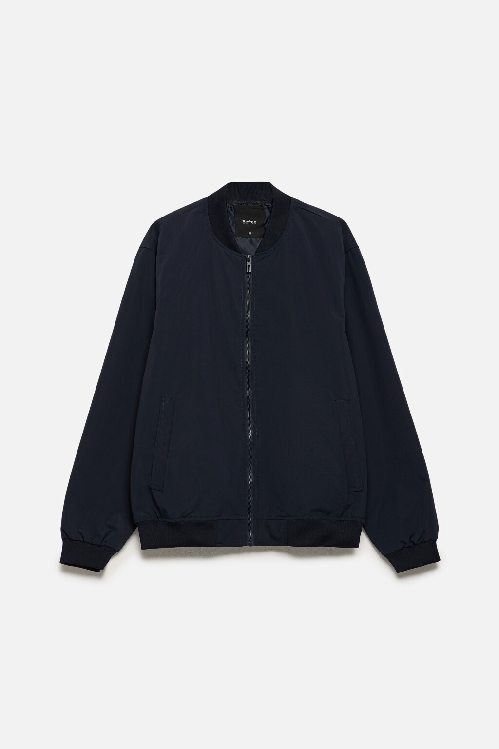 Куртка-бомбер на молнии - цвет синий - 10
