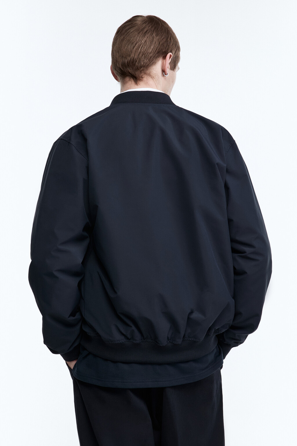 Куртка-бомбер на молнии - цвет синий - 6