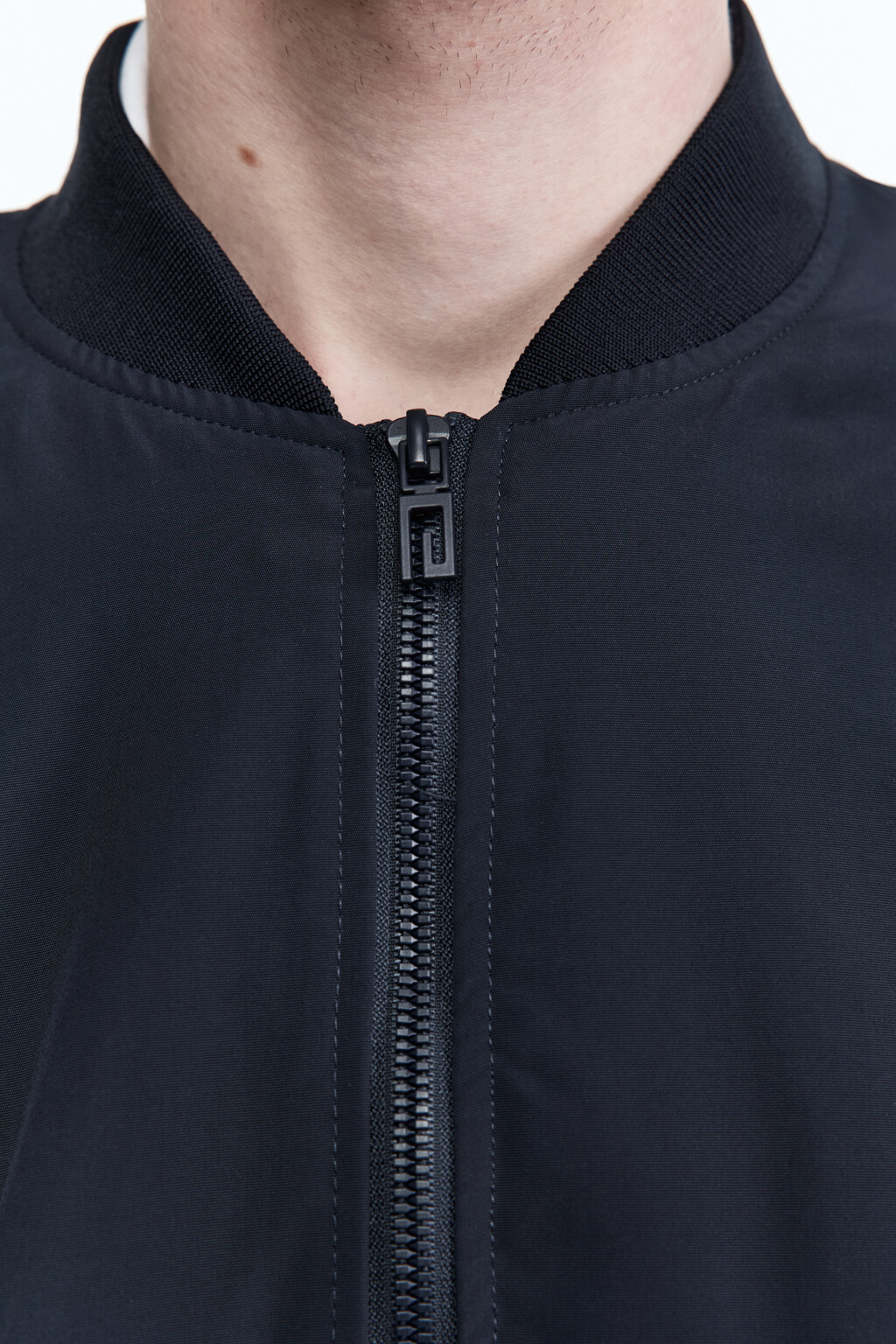 Куртка-бомбер на молнии - цвет синий - 7