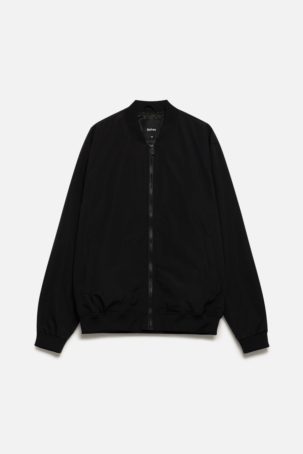 Куртка-бомбер на молнии - цвет черный - 9