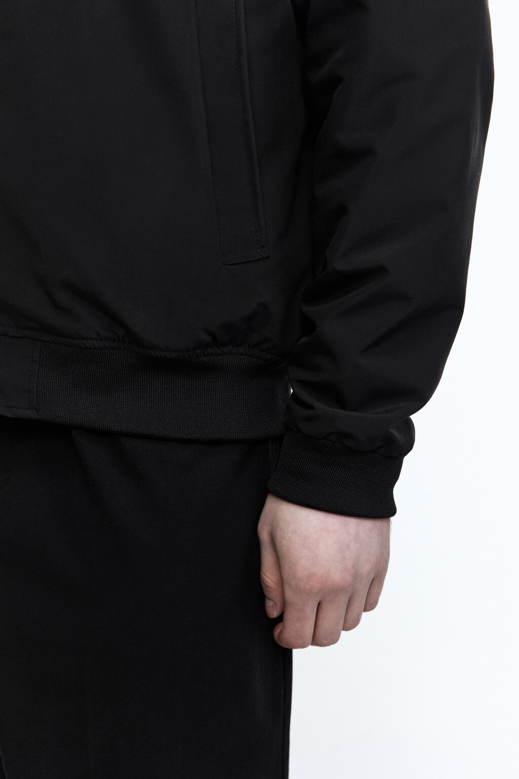Куртка-бомбер на молнии - цвет черный - 7