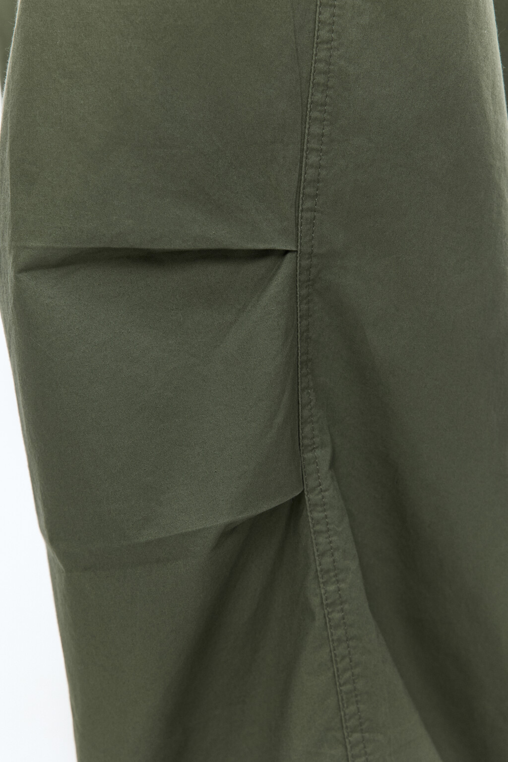 Брюки-парашюты хлопковые с утяжками - цвет зеленый - 7