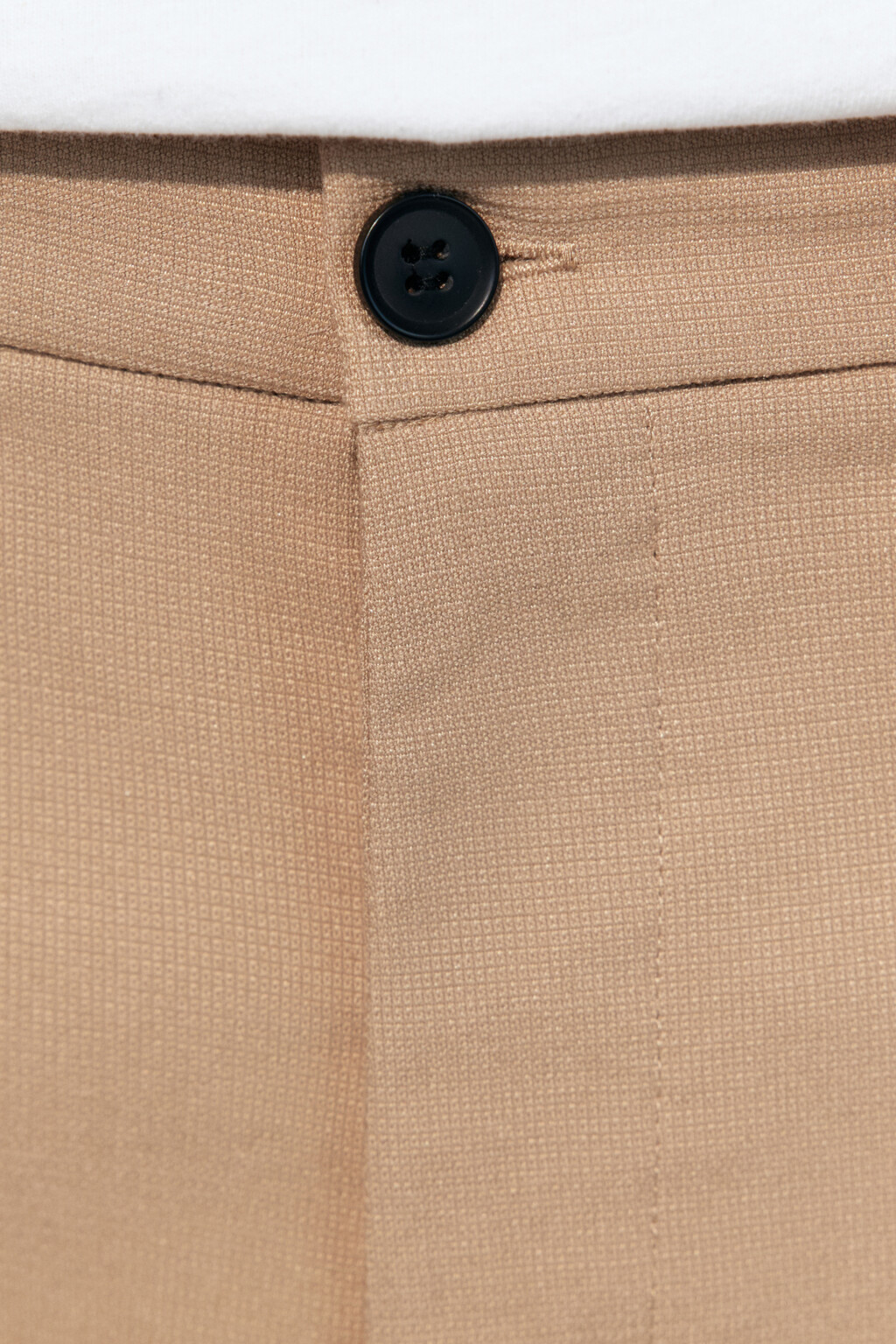 Брюки прямые из костюмной ткани - цвет бежевый - 6