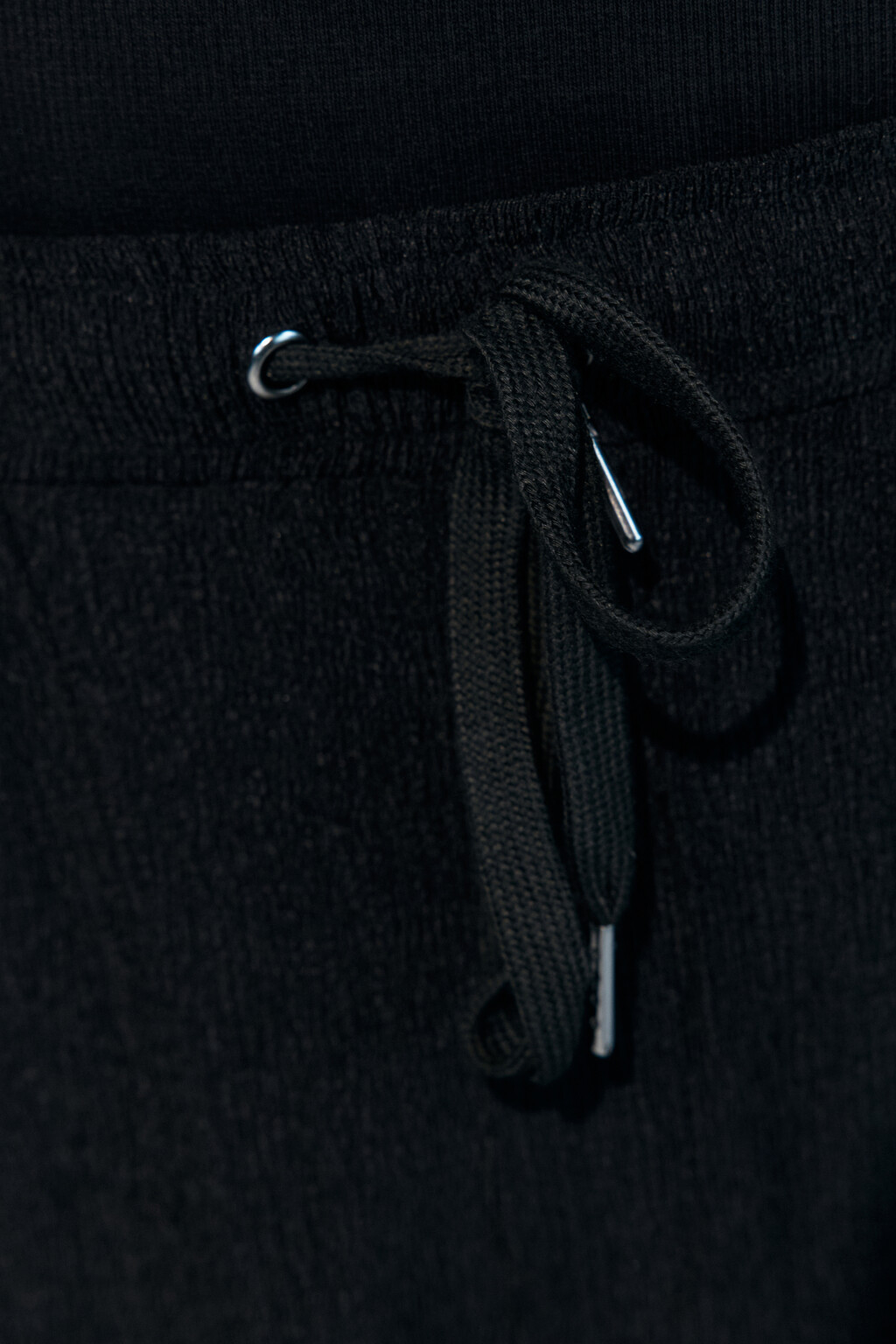 Брюки костюмные с поясом на завязках - цвет черный - 6