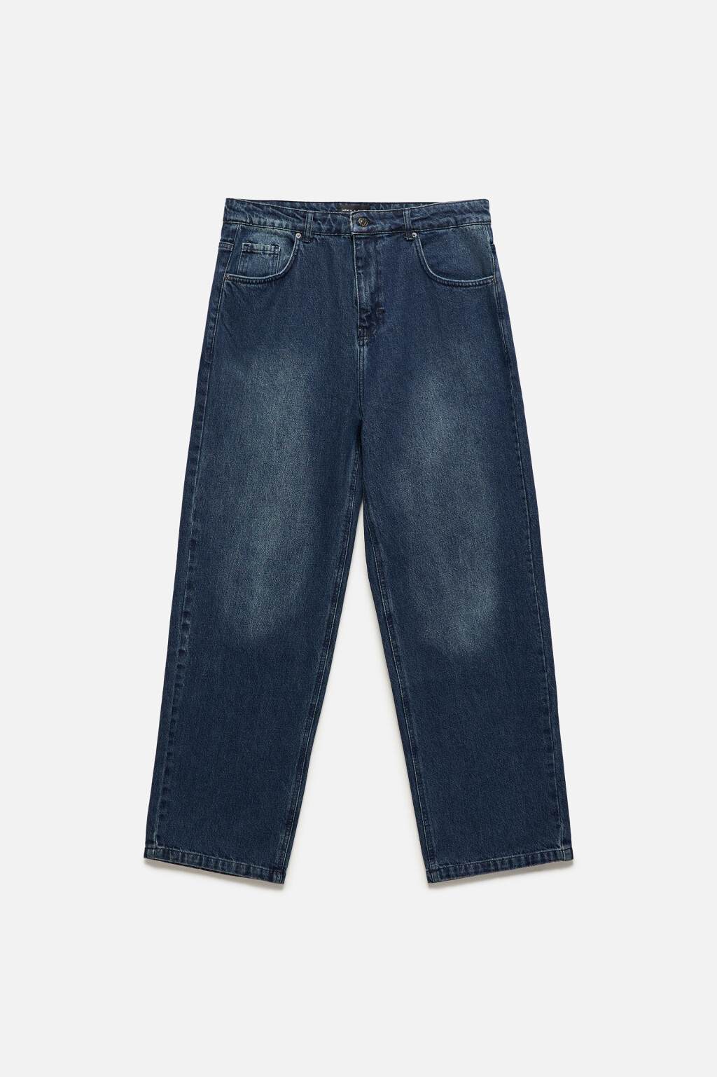 Джинсы straight прямые с вареным эффектом - цвет синий - 8