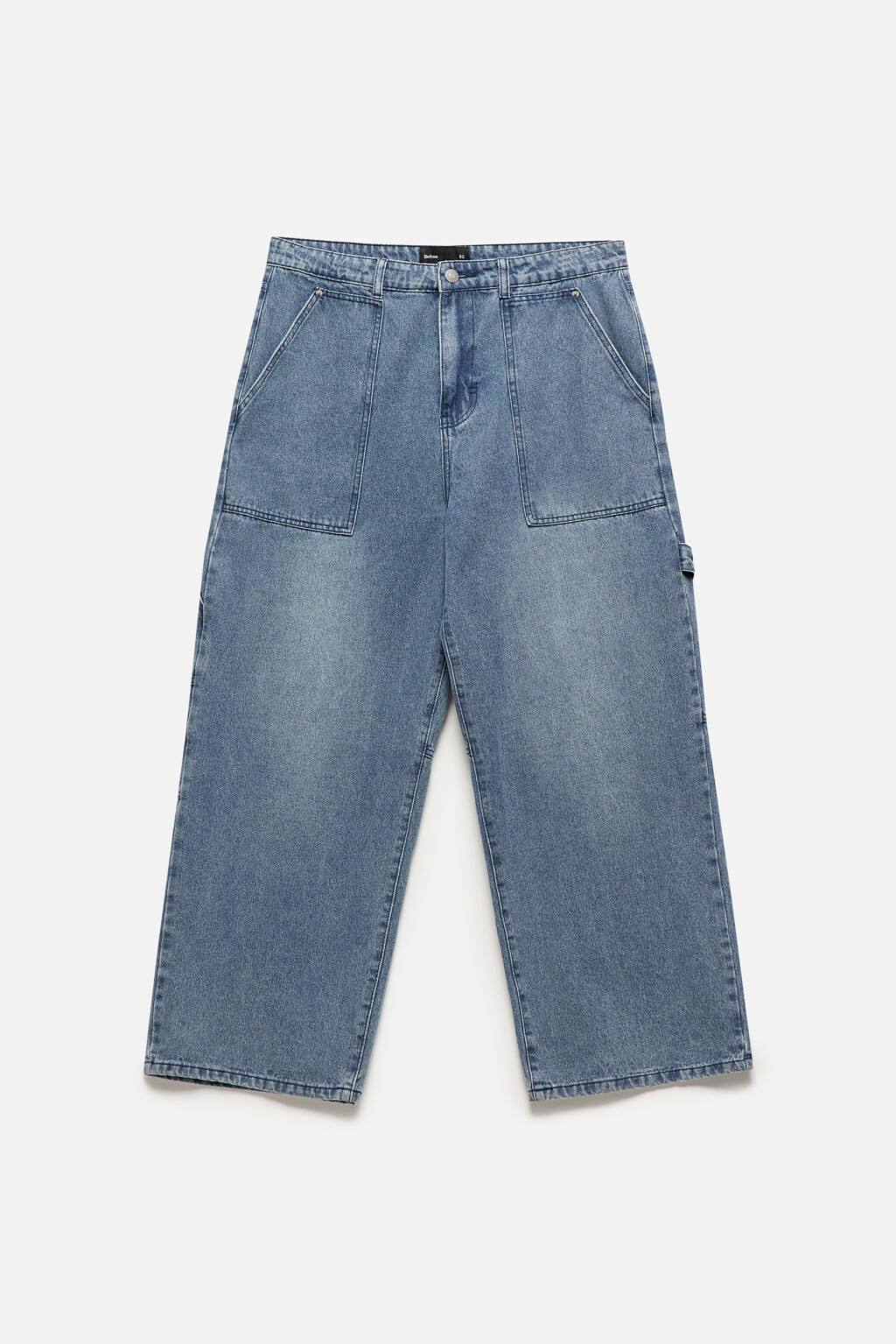 Джинсы carpenter fit широкие с карманами - цвет голубой - 8