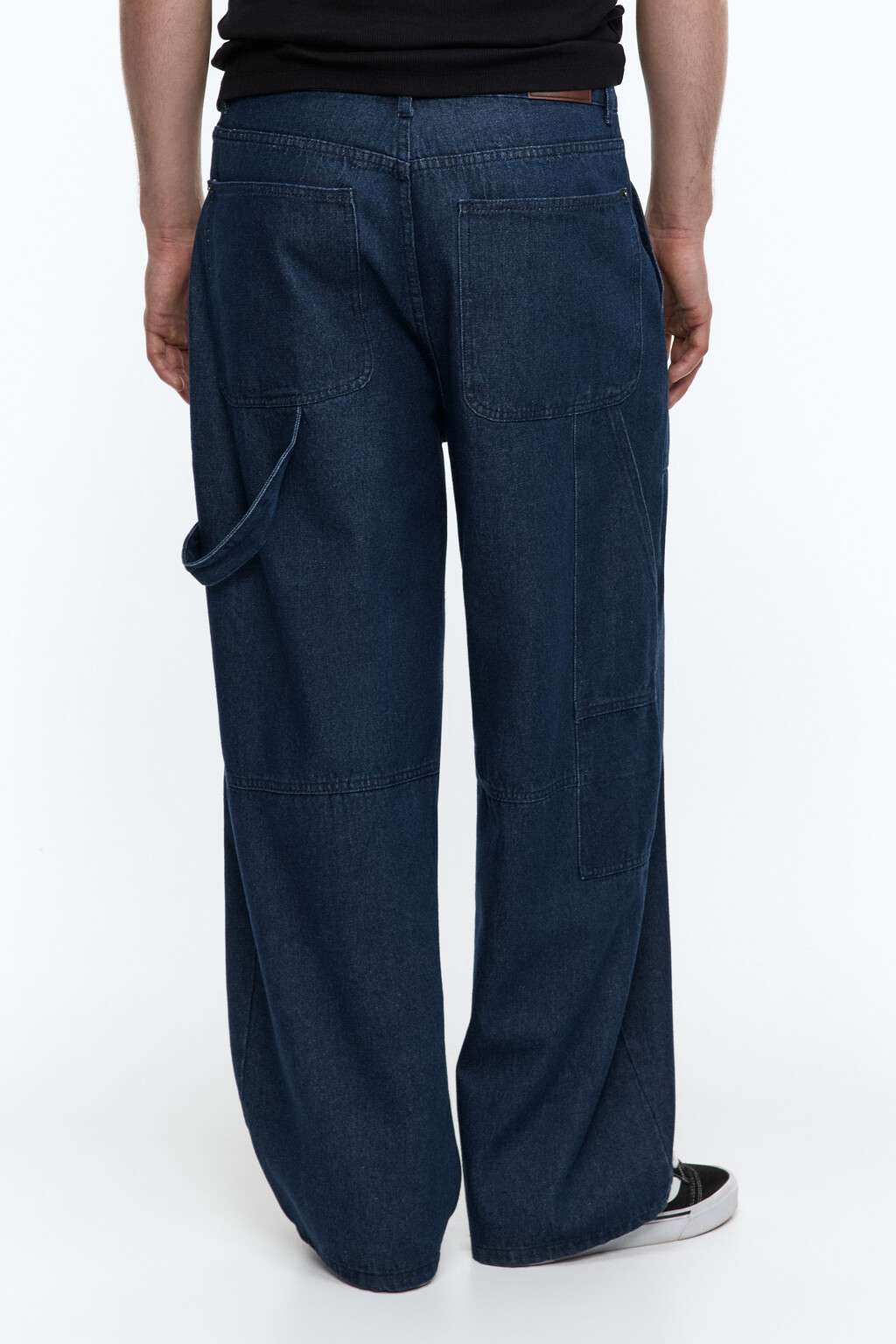 Джинсы carpenter fit широкие с карманами - цвет синий - 3