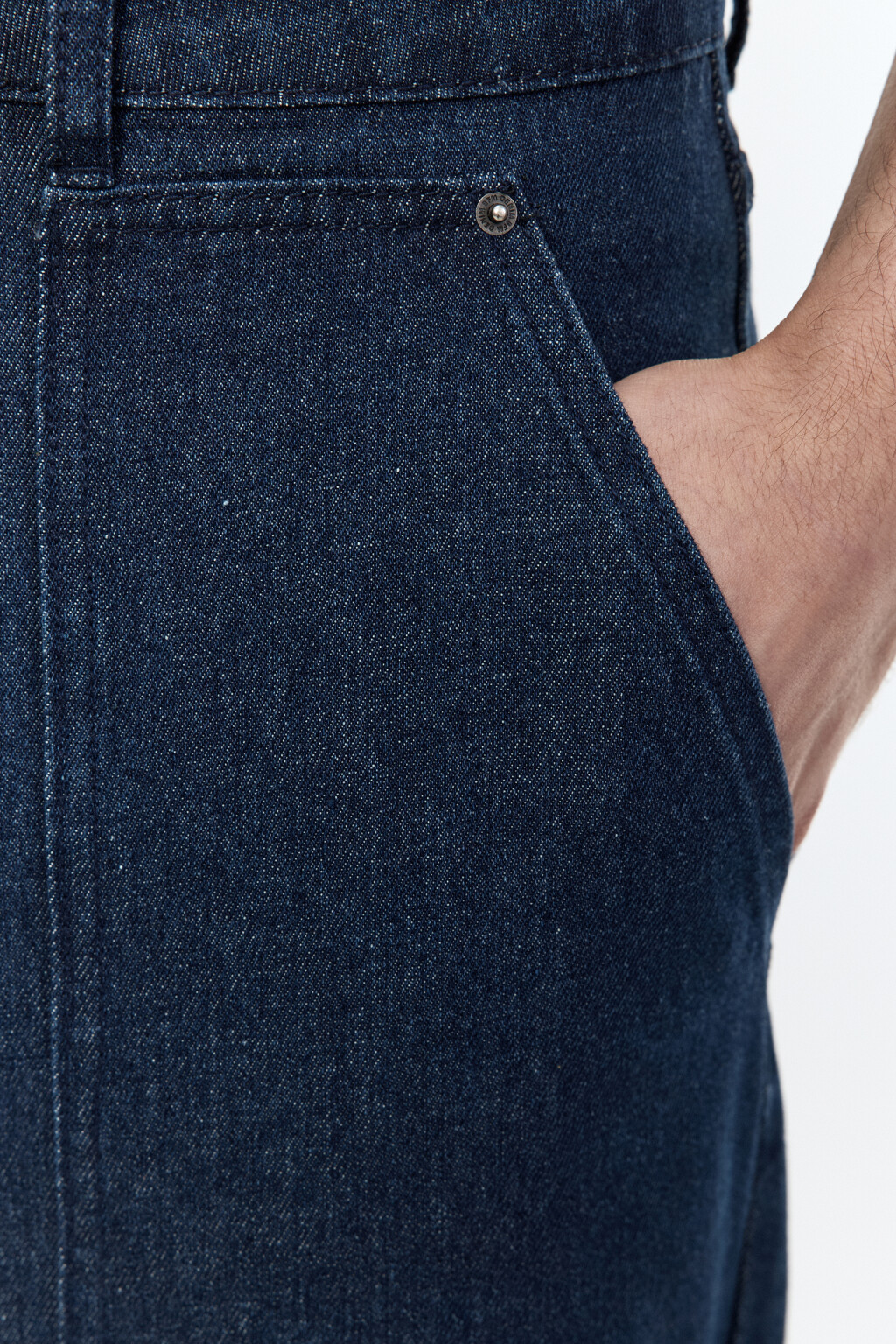Джинсы carpenter fit широкие с карманами - цвет синий - 7