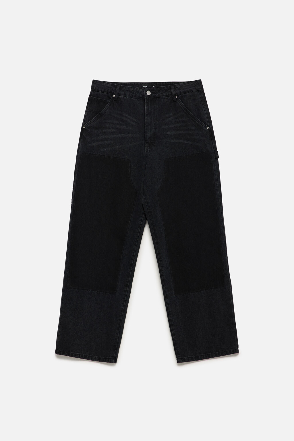 Джинсы прямые с декоративной петлей - цвет серый - 8