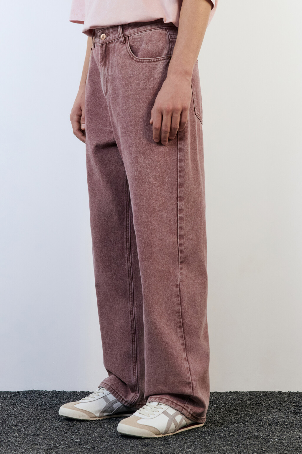 Джинсы straight fit с вареным эффектом - цвет коричневый - 3