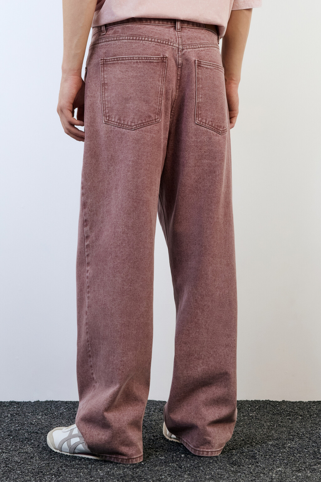 Джинсы straight fit с вареным эффектом - цвет коричневый - 4