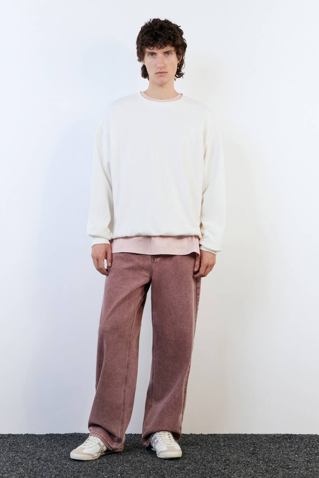 Джинсы straight fit с вареным эффектом - цвет коричневый - 5