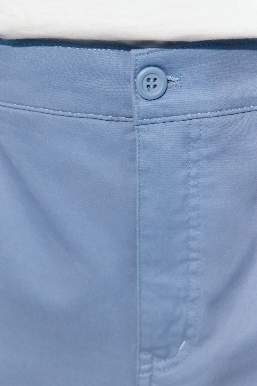 Шорты-бермуды хлопковые с резинкой на поясе - цвет голубой - 7