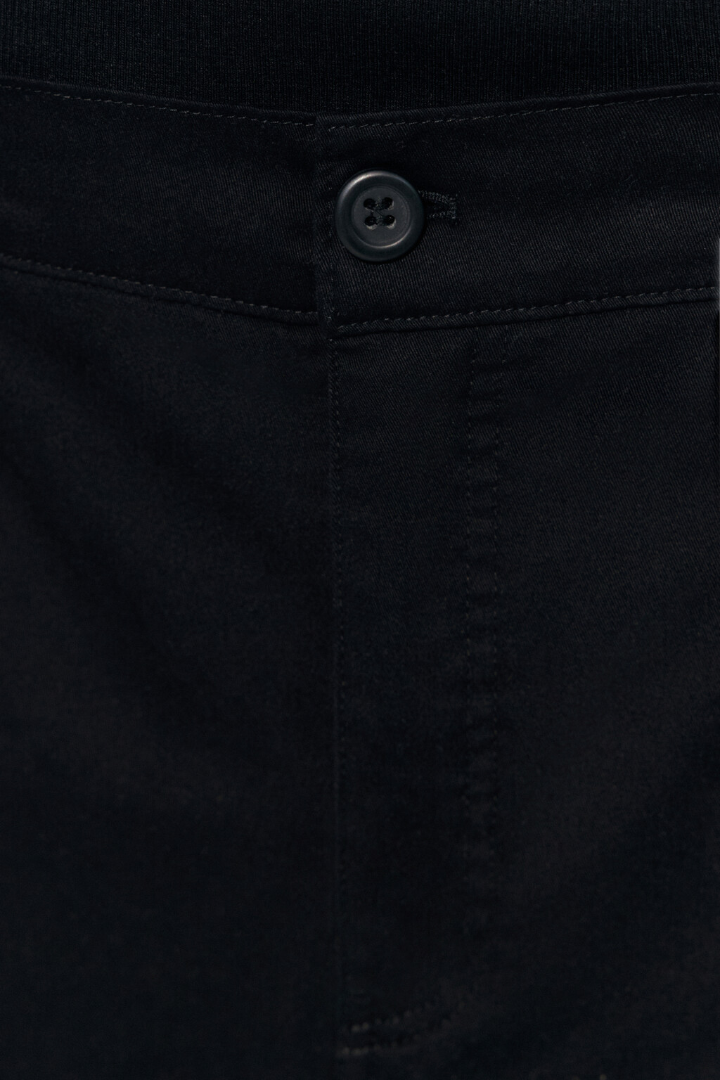Шорты-бермуды хлопковые с резинкой на поясе - цвет черный - 6