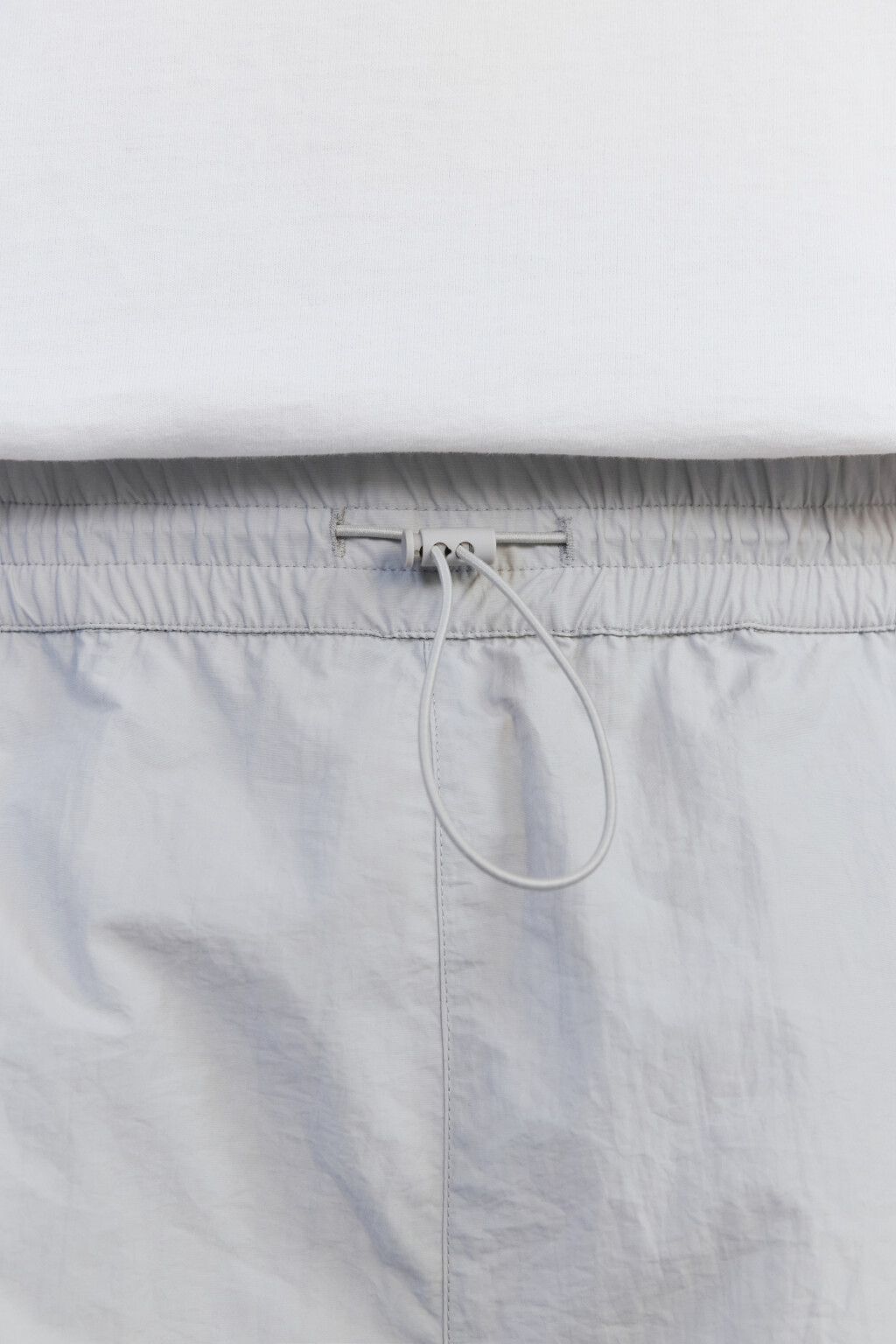 Шорты-парашюты с накладными карманами - цвет серый - 6
