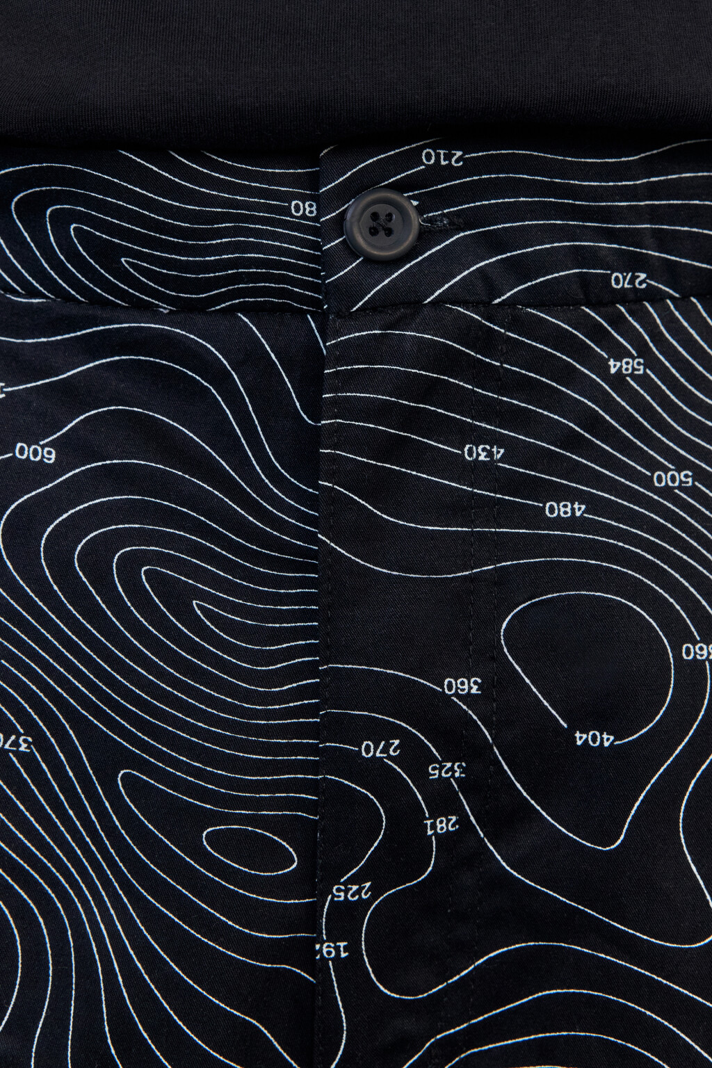 Шорты-бермуды хлопковые с принтом - цвет черный - 6