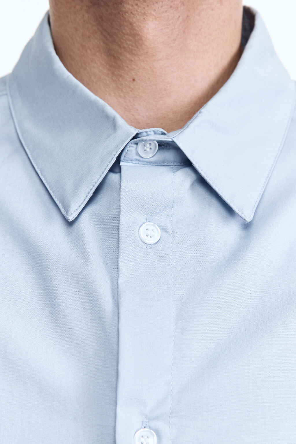 Рубашка оверсайз с удлиненной подкладкой - цвет синий - 6