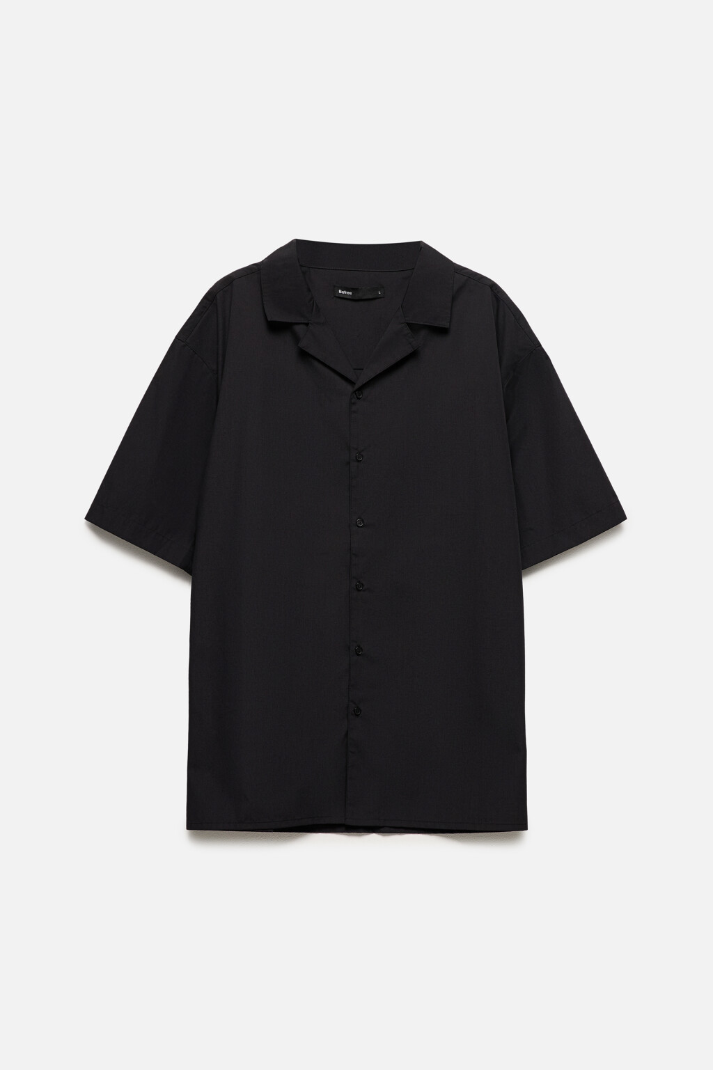 Рубашка прямая с коротким рукавом - цвет черный - 9