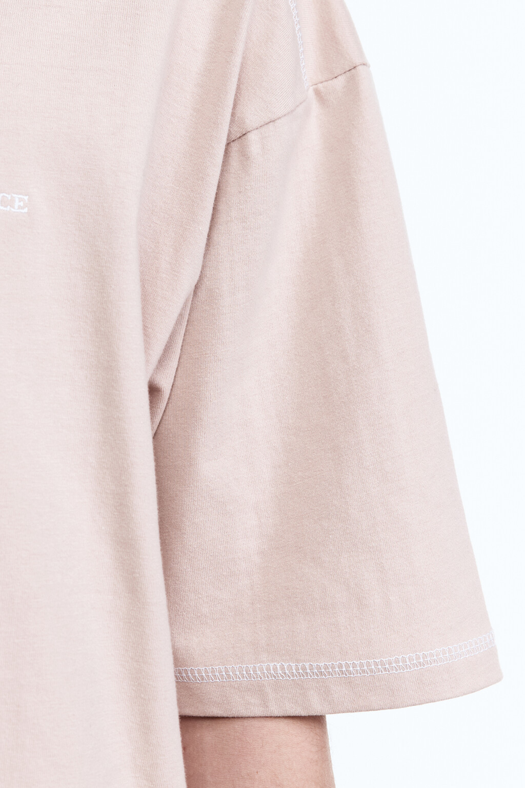 Футболка хлопковая с принтом-надписью - цвет коричневый - 7