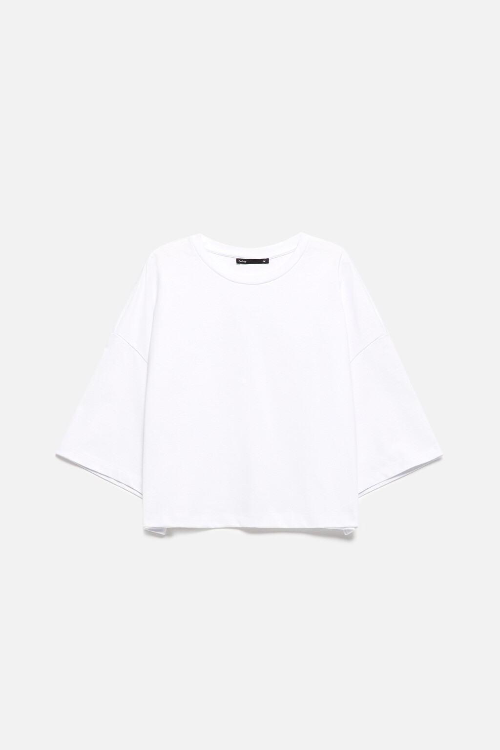 Футболка boxy fit хлопковая однотонная - цвет белый - 8