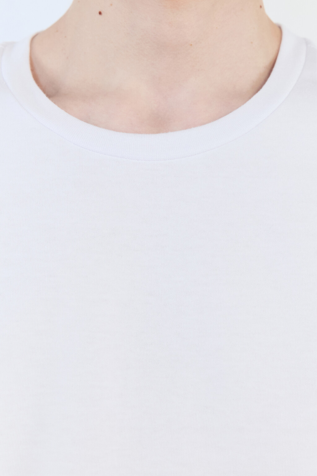 Футболка boxy fit хлопковая однотонная - цвет белый - 6